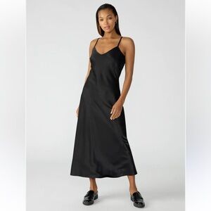 NWT SANCTUARY Slip Midi Dress Black Medium 5607